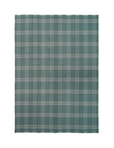 Elvang Denmark Check pledd Throw Green/light green