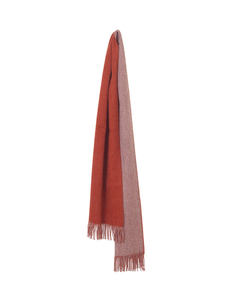 Elvang Denmark His and Her skjerf Scarf Rusty red/light grey