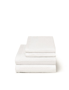 Elvang Denmark Waffle håndklær 50x70 cm Terry towels Ivory