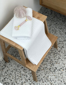 Elvang Denmark Waffle håndklær 50x70 cm Terry towels Ivory