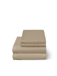 Elvang Denmark Waffle håndklær 50x70 cm Terry towels Taupe