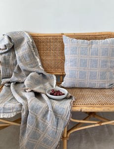 Elvang Denmark Dahlia putetrekk 50x50 cm Cushion Crown blue