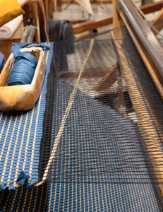 Elvang Denmark Hazelnut gulv løper 60x180 cm Floor runner Indigo blue