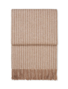 Elvang Denmark Stripes pledd Throw Camel