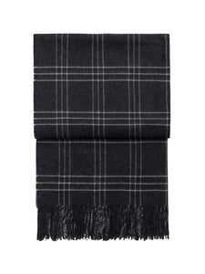 Elvang Denmark Superior pledd Throw Dark grey/white
