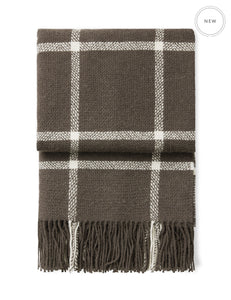 Elvang Denmark Tartan pledd Throw Brown