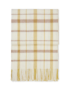 Elvang Denmark Tweed pledd Throw Light yellow